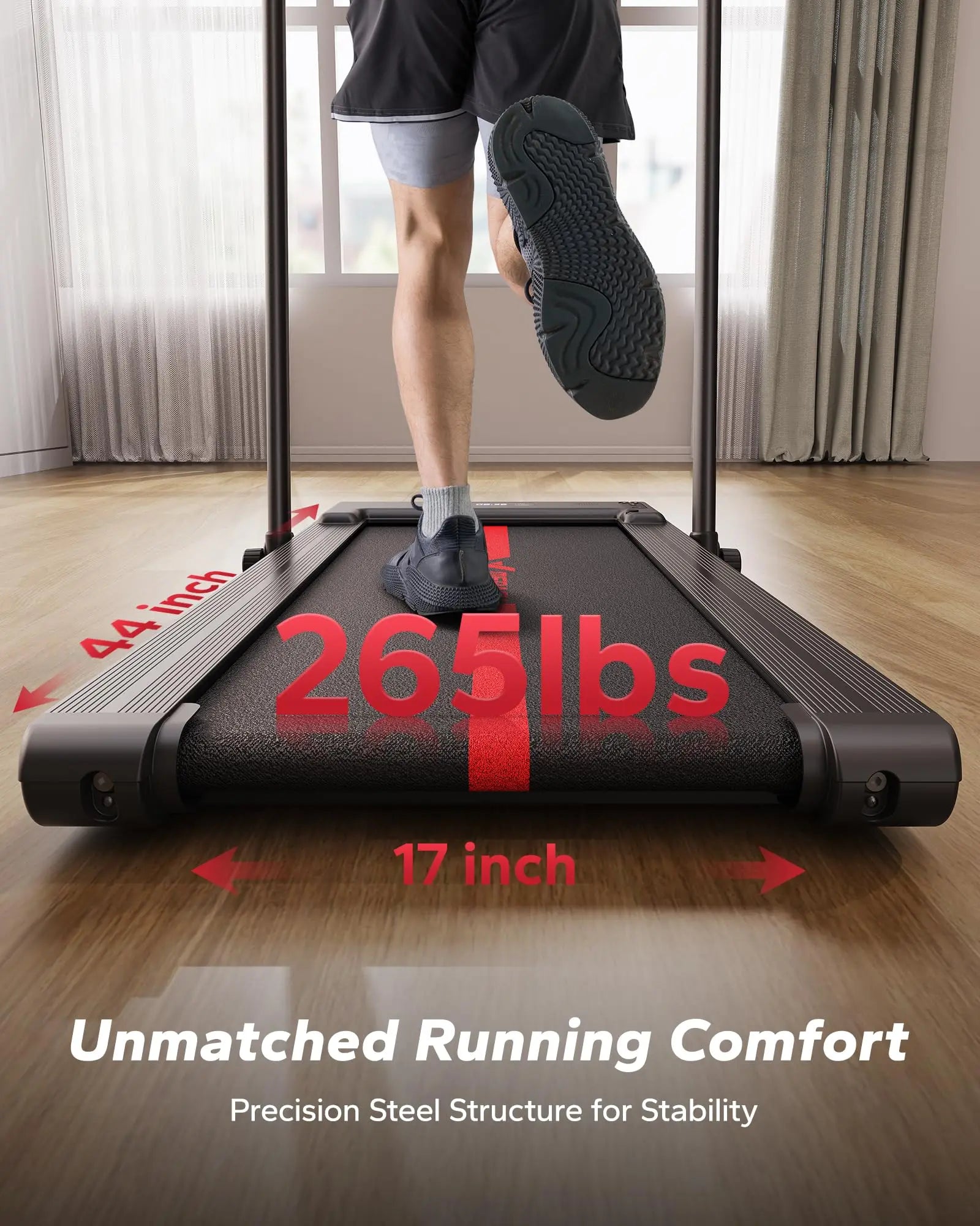 MERACH 2-in-1 Folding Under Desk Walking Treadmill