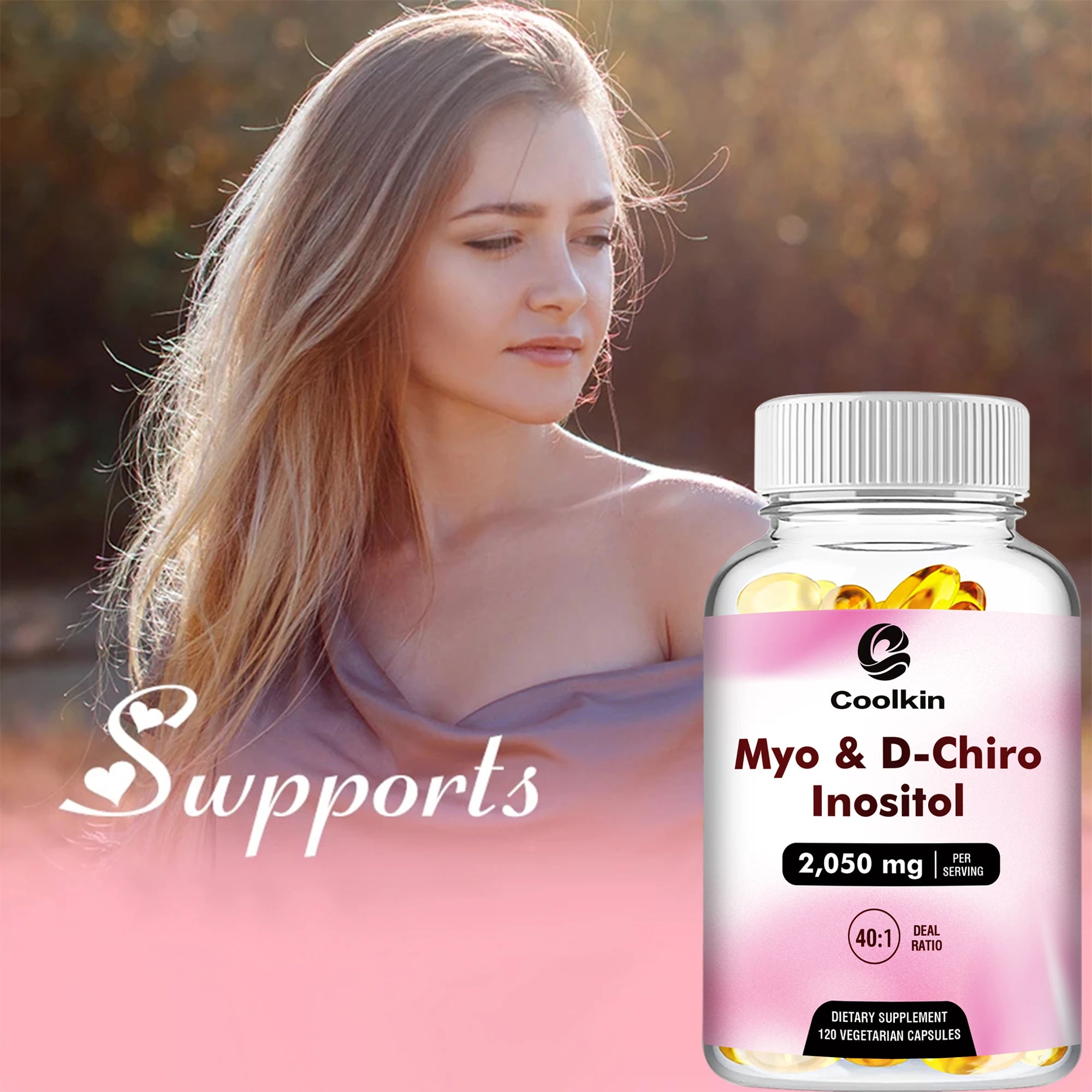 Myo & D-Chiro Inositol Capsules for Hormone & Fertility Support