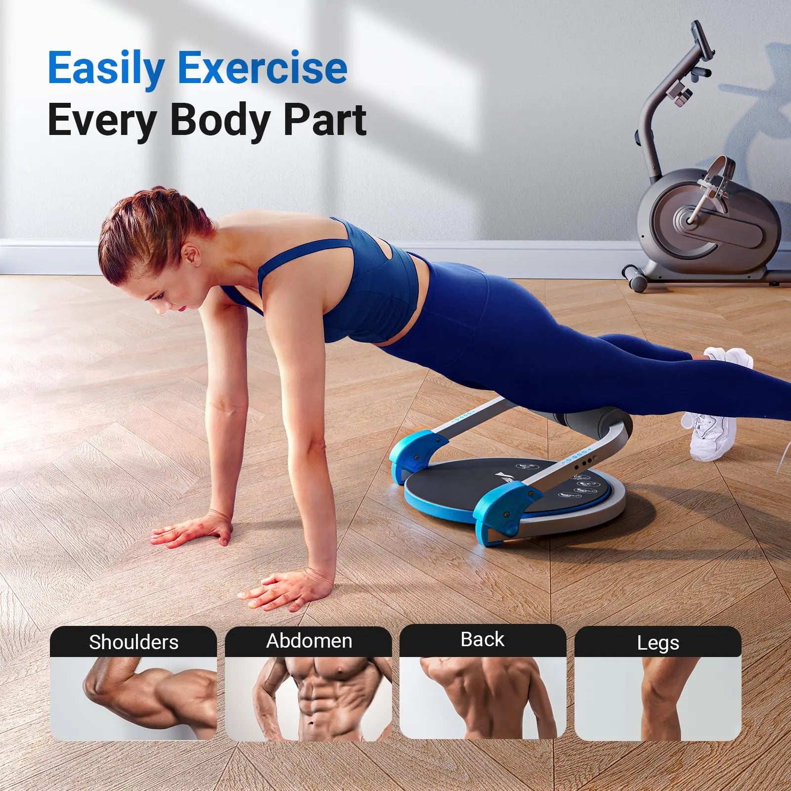 MERACH Adjustable Resistance Automatic Rebound Sit-Up Machine