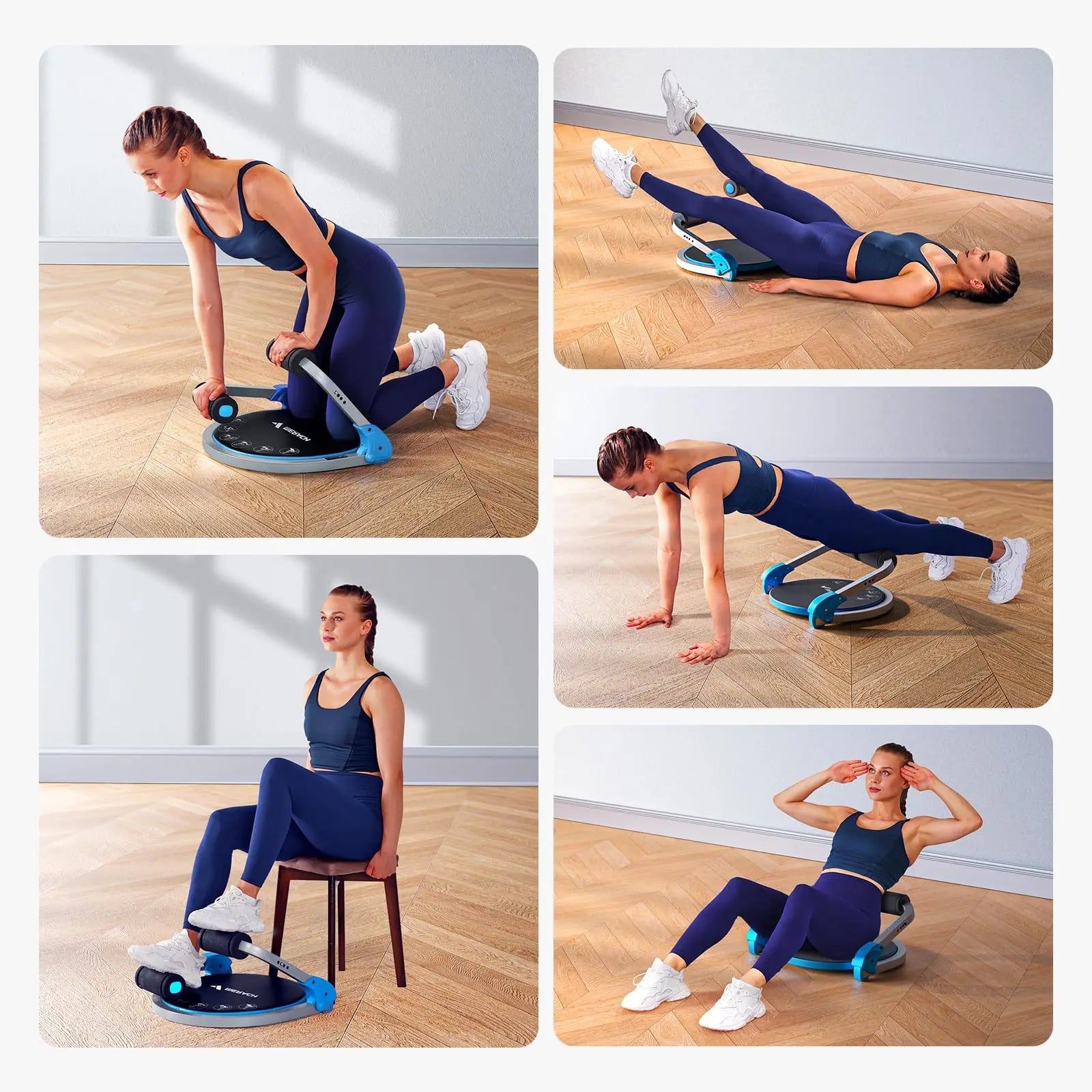MERACH Adjustable Resistance Automatic Rebound Sit-Up Machine