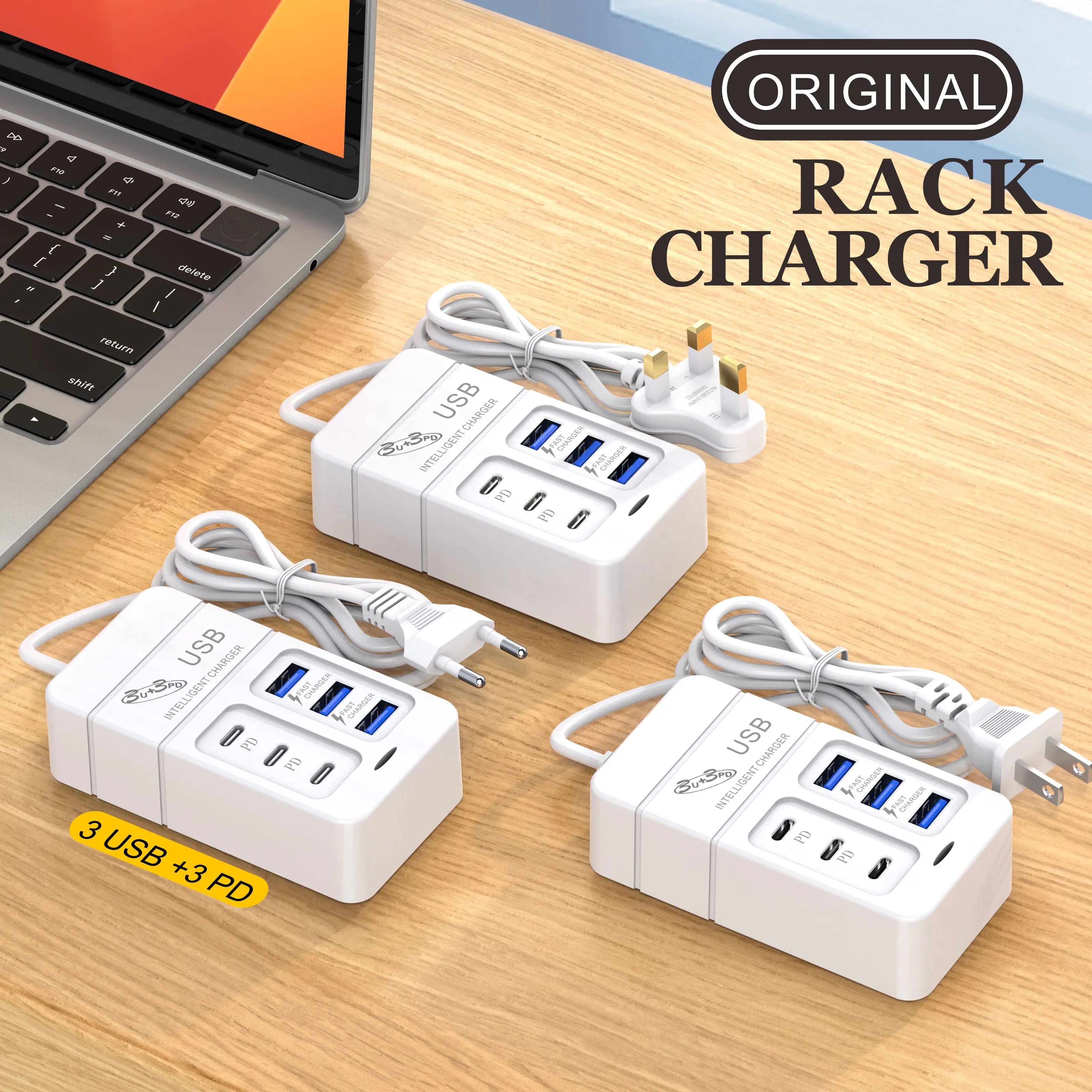6-in-1 USB Charger – 35W Fast Charging Hub for All Your Devices