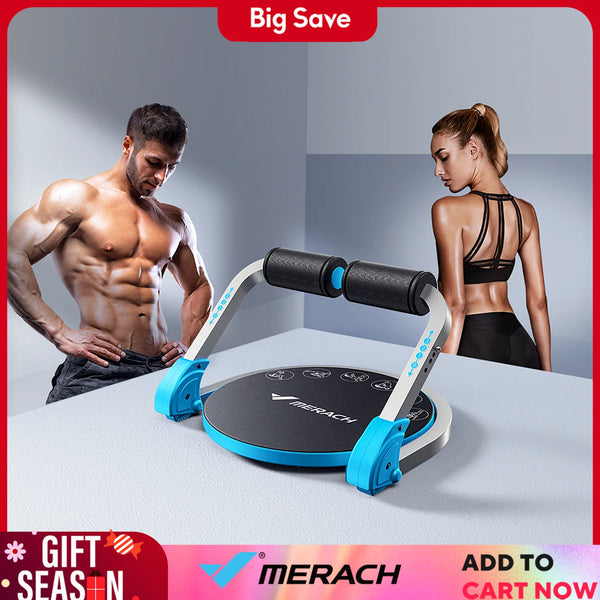 MERACH Adjustable Resistance Automatic Rebound Sit-Up Machine