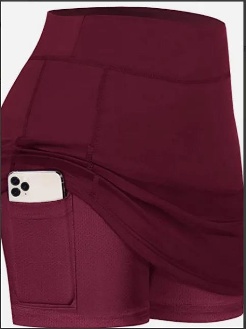 Women’s High Waist Tennis & Golf Skort with Pocket