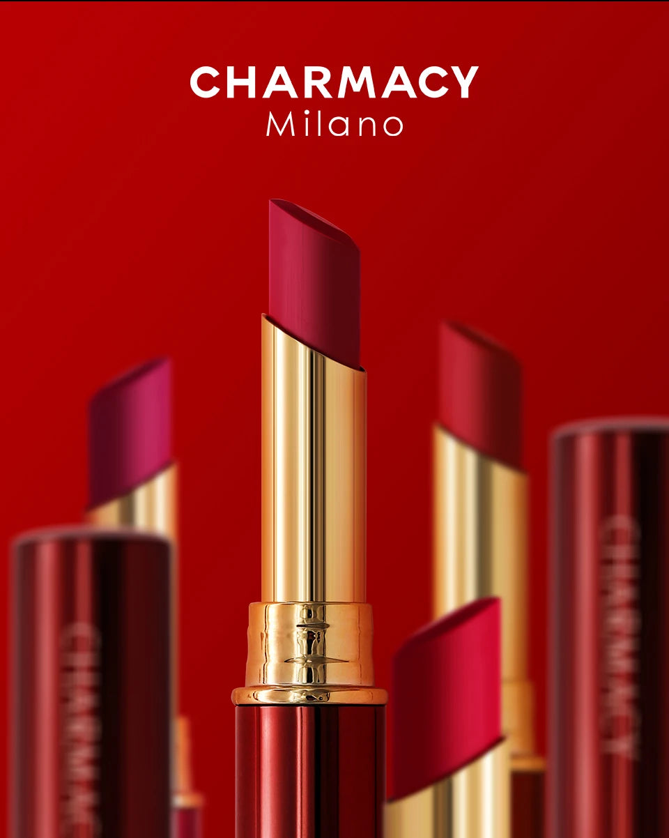 💄 CHARMACY 16 Colors Waterproof Velvet Lipstick – Long-Lasting Matte Finish