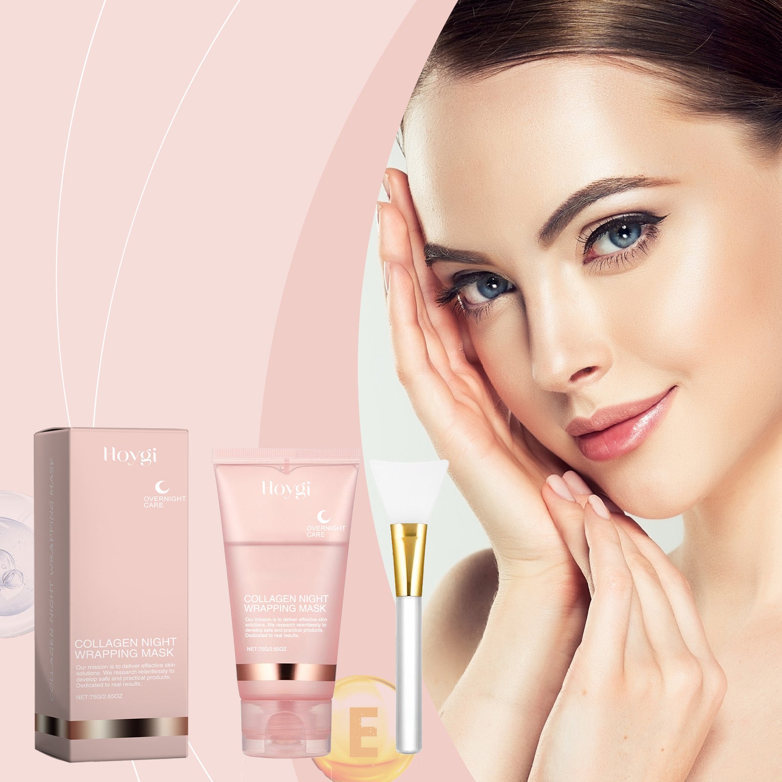 🌙 Collagen Overnight Wrapping Peel Off Facial Mask – Deep Hydration & Skin Renewal