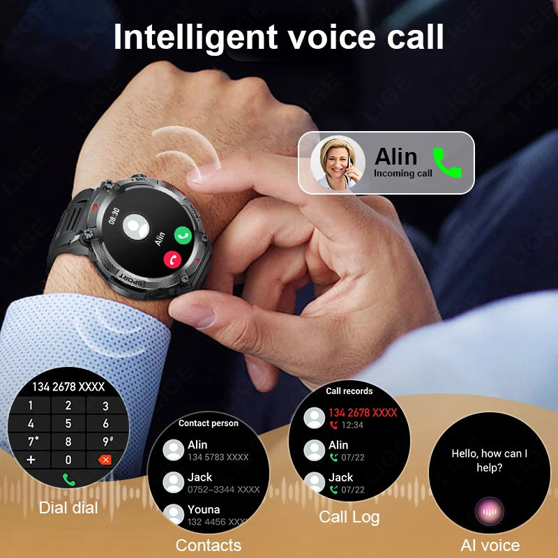 LIGE Flashlight Smartwatch