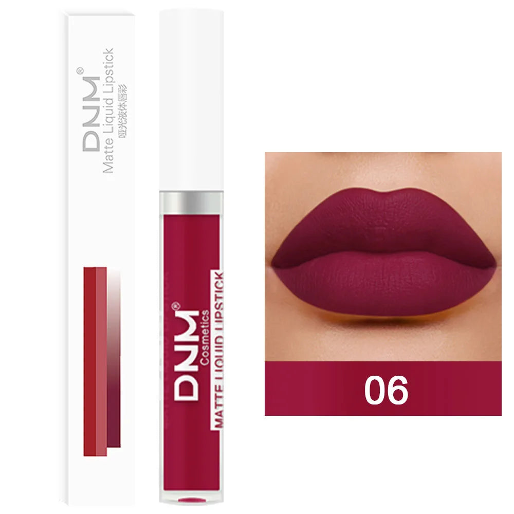 💄 18 Colors Matte Velvet Lip Glaze – Waterproof, Long-Lasting Lip Color