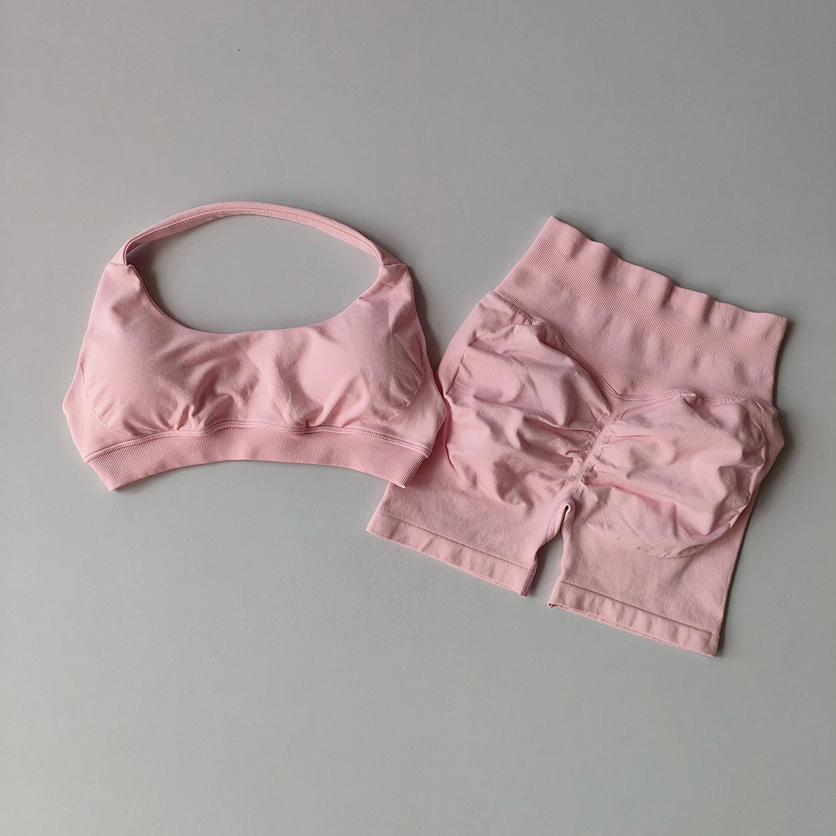 :  🧘‍♀️ 2 Pieces Seamless Yoga Set – Women’s Sports Bra & Shorts Workout Outfit