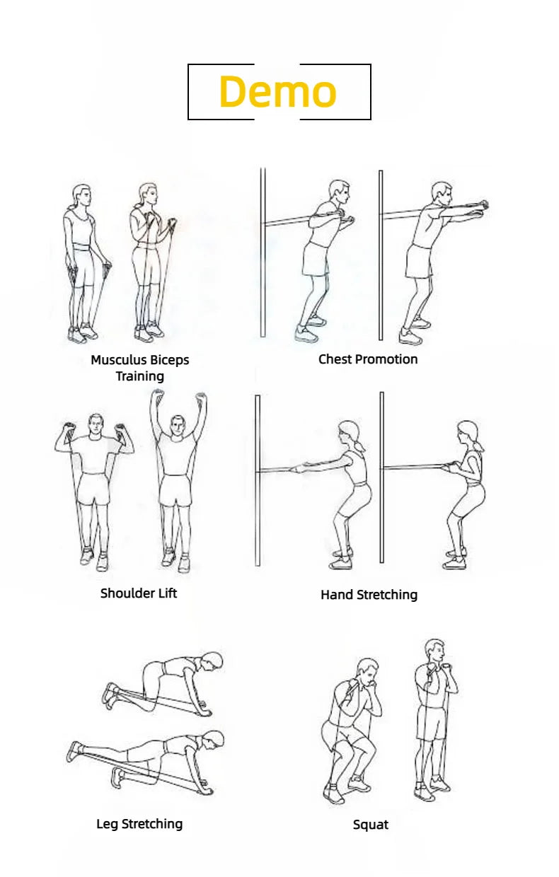 Resistance Bands with Handles – 5-Level Full-Body Workout for Home or Gym