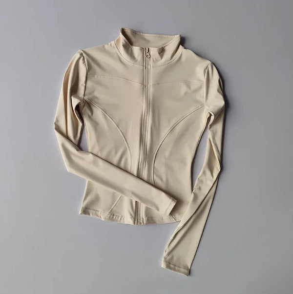 Women’s Slim Fit Quick-Dry Zipper Yoga & Running Jacket