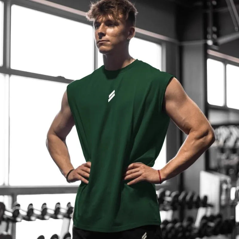 🏋️ Men’s Summer Fitness Sports Tank Top – Quick-Dry & Breathable