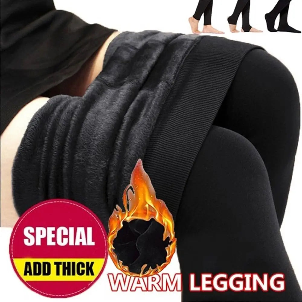 ❄️ Women’s Winter Thermal Warm Thick Pantyhose – Fluff Lined Slim Leggings