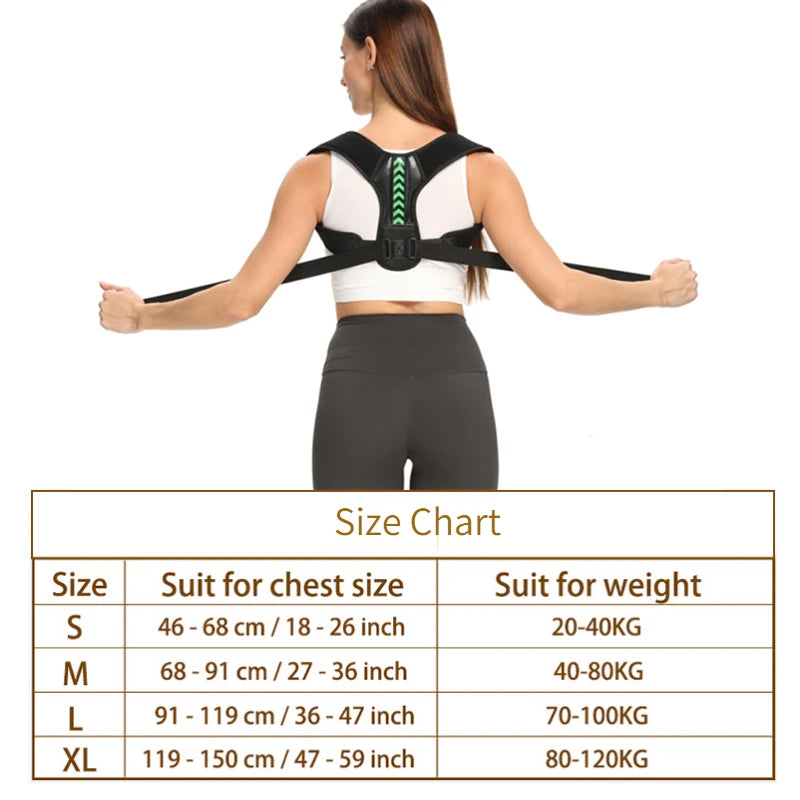 Adjustable Back Shoulder Posture Corrector Belt – Align Your Spine & Boost Confidence