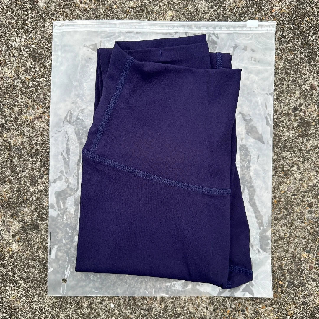 🧘 Solid Color High Waist Yoga Leggings with Back Waist Pocket