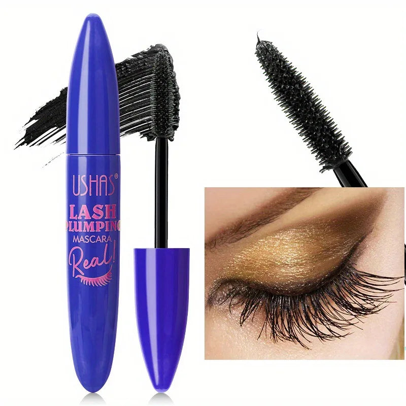 🌟 USHAS Ultra Long Lasting 4D Waterproof Mascara – Fiber Lash Extension