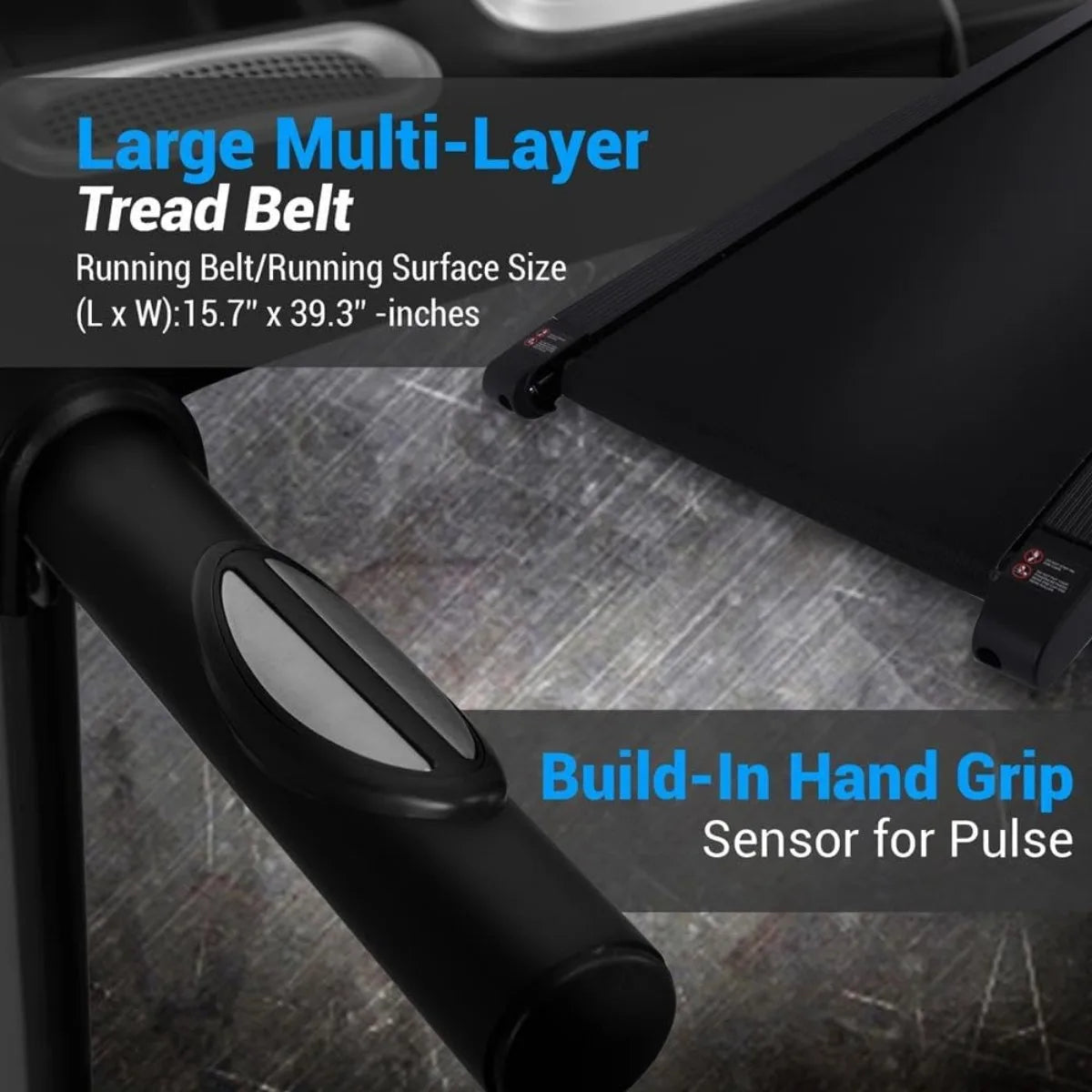 Electric Folding Smart Treadmill with Manual Incline Adjustment