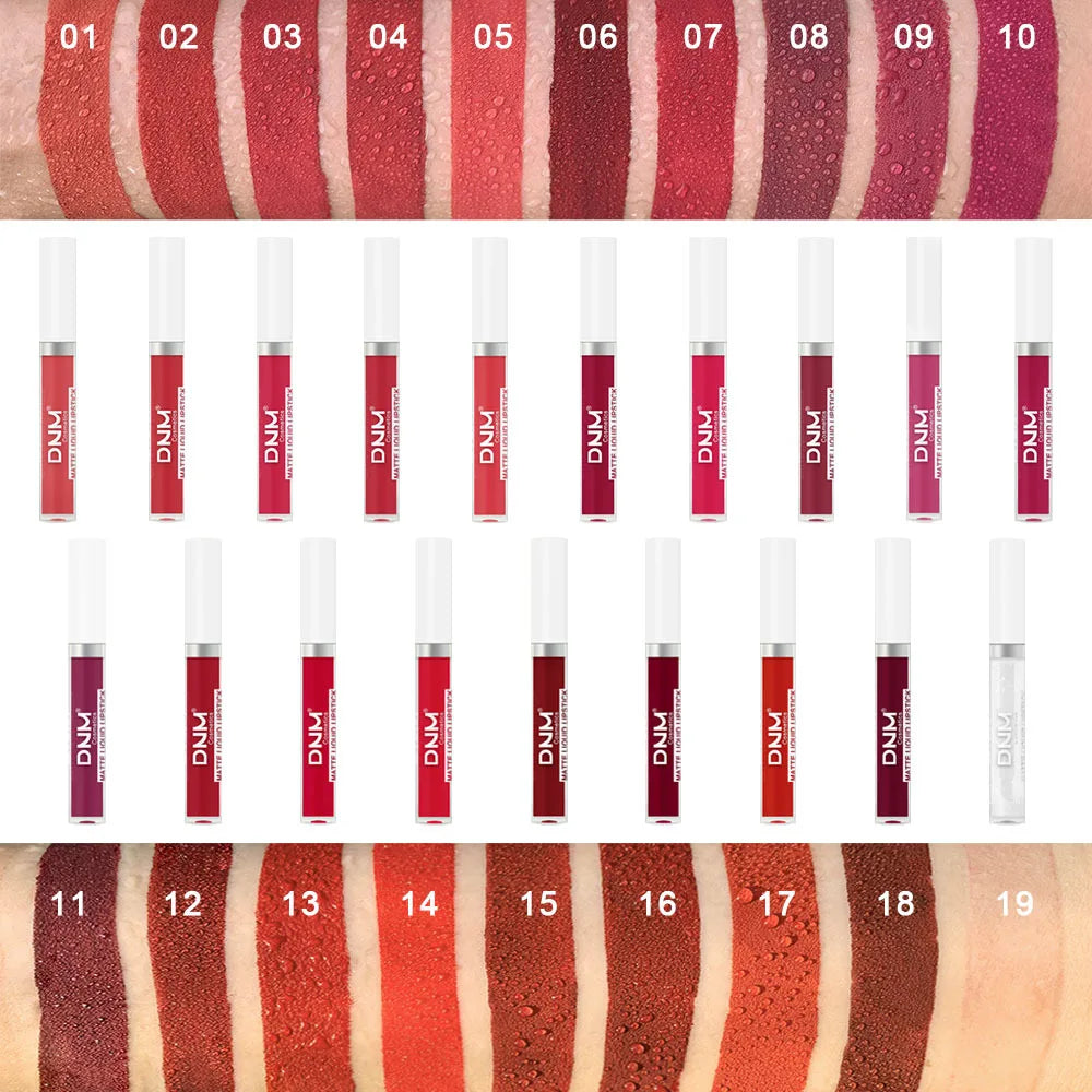 💄 18 Colors Matte Velvet Lip Glaze – Waterproof, Long-Lasting Lip Color