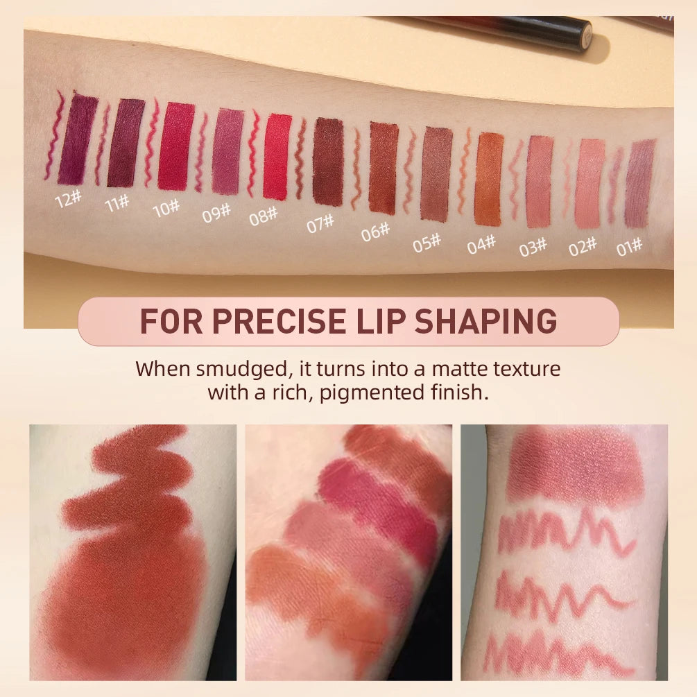 :  💋 QIBEST 2pcs Lipstick & Lipliner Pen Set – Matte Nude Waterproof Duo