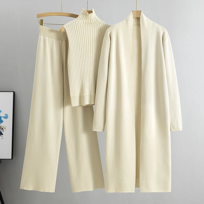 👗 3PCS Solid Tape Patch Tank Top & Pants Set with Coat – Women’s Casual Tracksuit