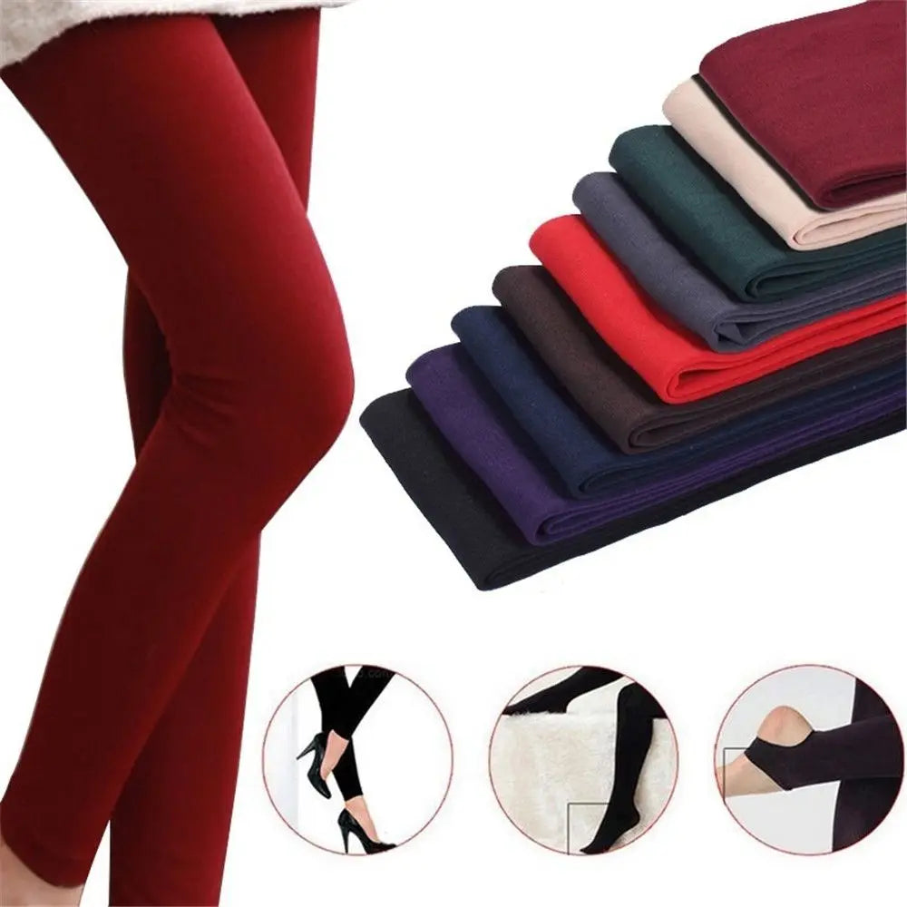 ❄️ Women’s Winter Thermal Warm Thick Pantyhose – Fluff Lined Slim Leggings