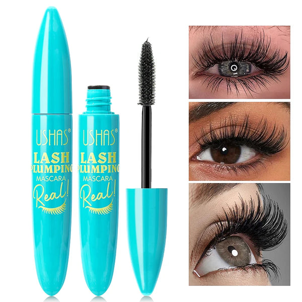 🌟 USHAS Ultra Long Lasting 4D Waterproof Mascara – Fiber Lash Extension