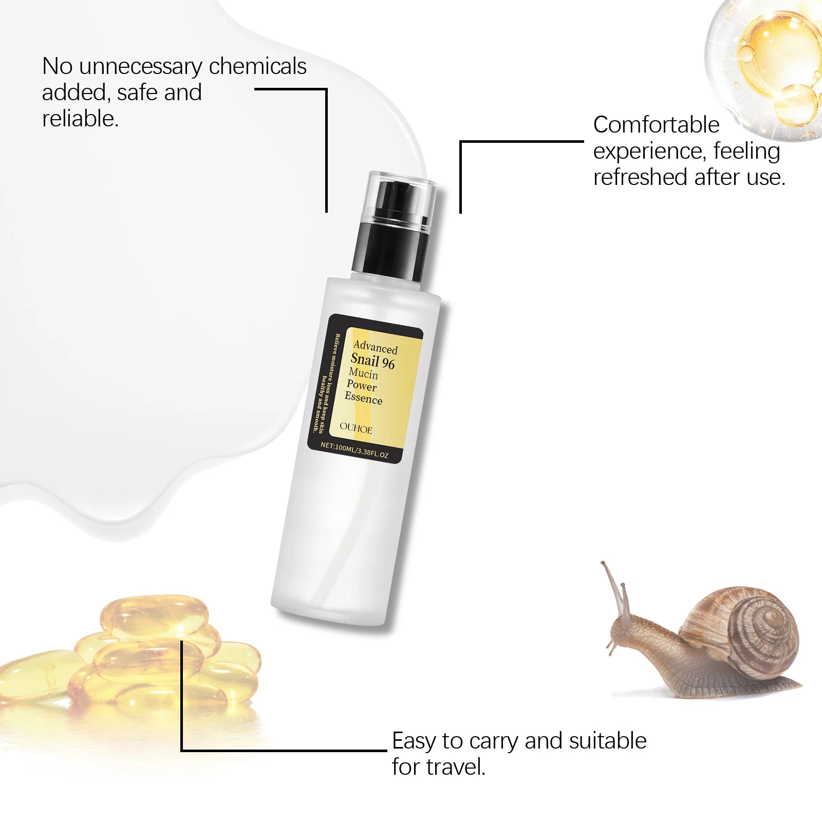 :  🐌 Advanced Snail 96 Mucin Power Essence – Hydrating, Repairing & Anti-Aging