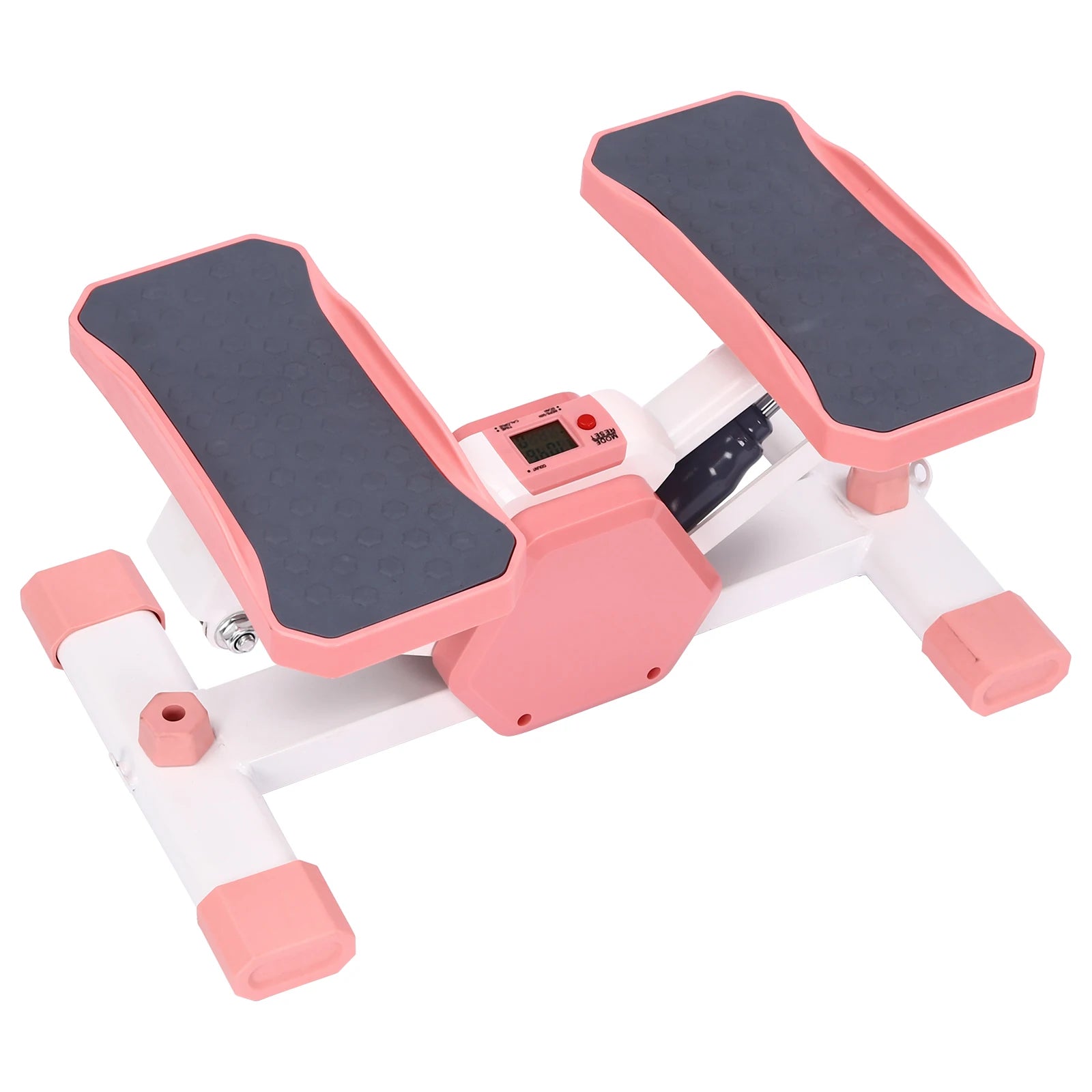 Compact Step Fitness Machine with LCD & Dual Resistance Bands