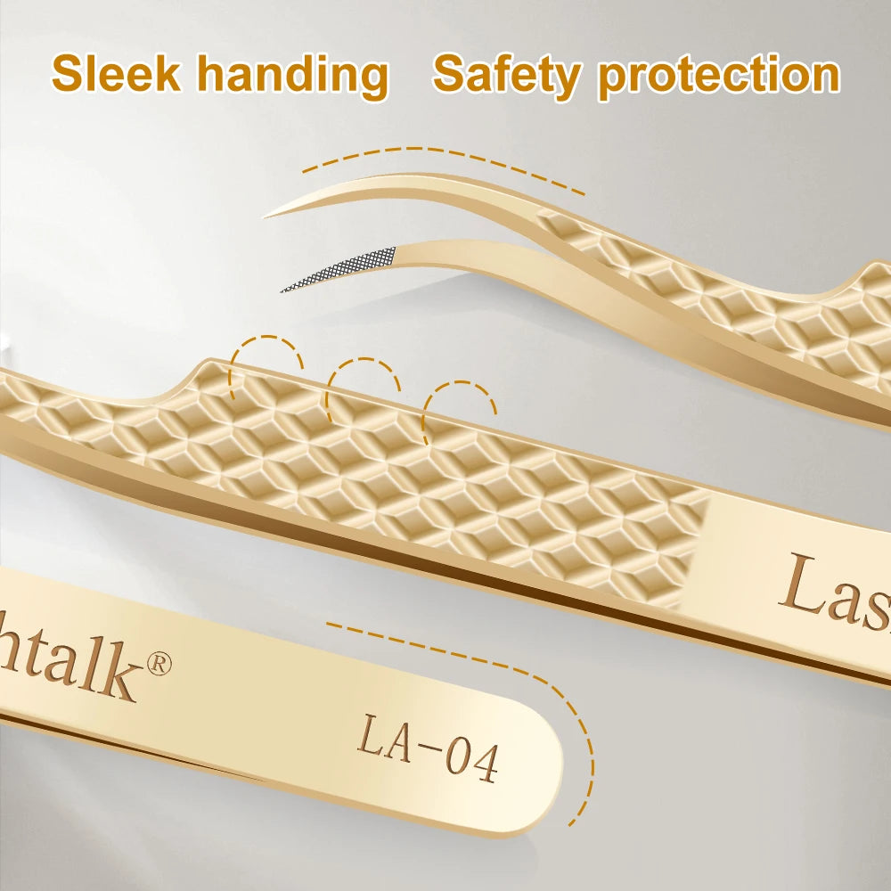 Lashtalk Precision Fiber Tip Tweezer – Diamond Grip, Flawless Lash Control