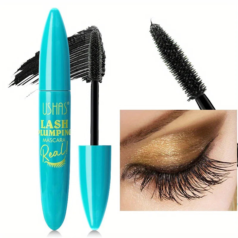 🌟 USHAS Ultra Long Lasting 4D Waterproof Mascara – Fiber Lash Extension