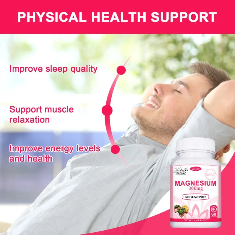 Triple Magnesium Complex 300 mg (Glycinate, Malate & Citrate)