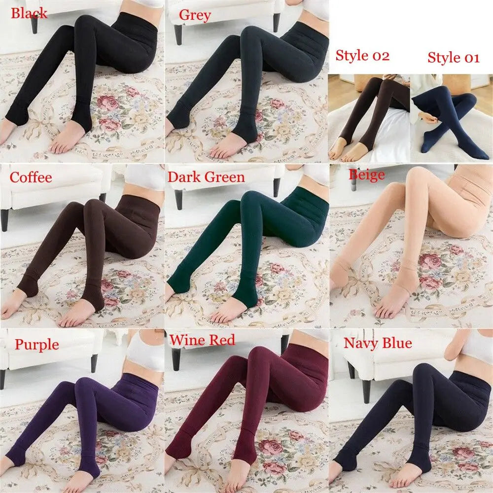 ❄️ Women’s Winter Thermal Warm Thick Pantyhose – Fluff Lined Slim Leggings