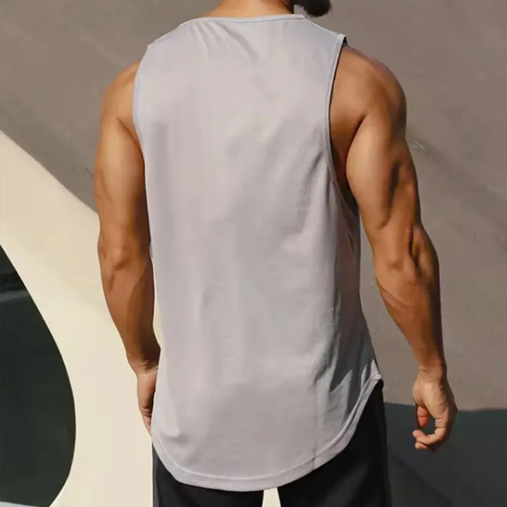 :  🏃‍♂️ Summer Marathon Quick Dry Sports Tank Top – Men’s Sleeveless Training Shirt