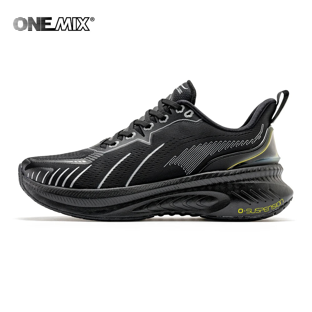 👟 ONEMIX White Road Running Shoes – Air Cushion Comfort & Performance