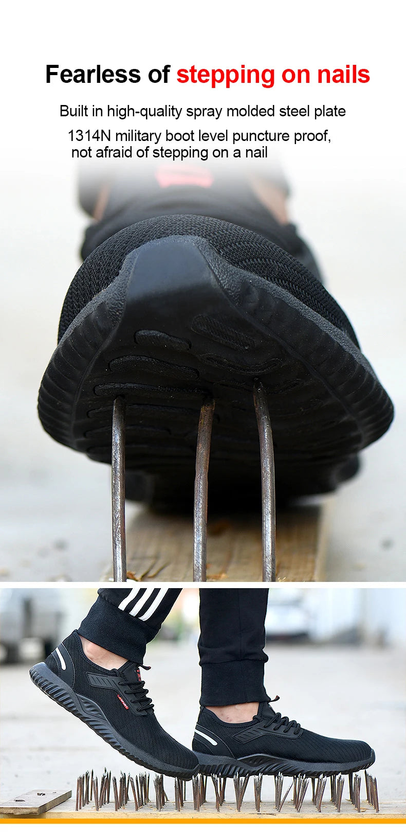 🛠️ Steel Toe Work Sneakers – Indestructible Safety & Style
