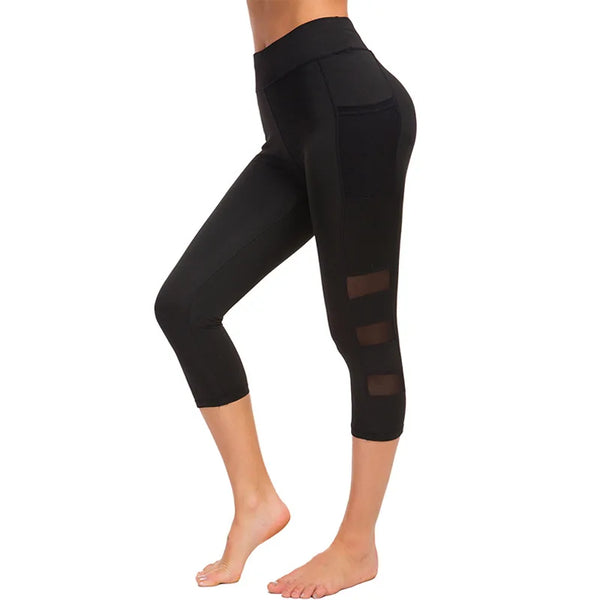 High Waist Seamless Hollow-Out Sport Tights for Women