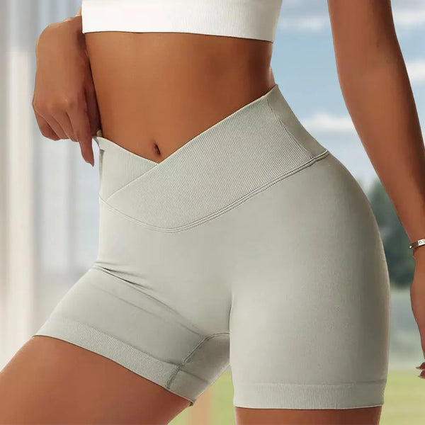 High-Waisted Workout Shorts for Women – Tummy Control