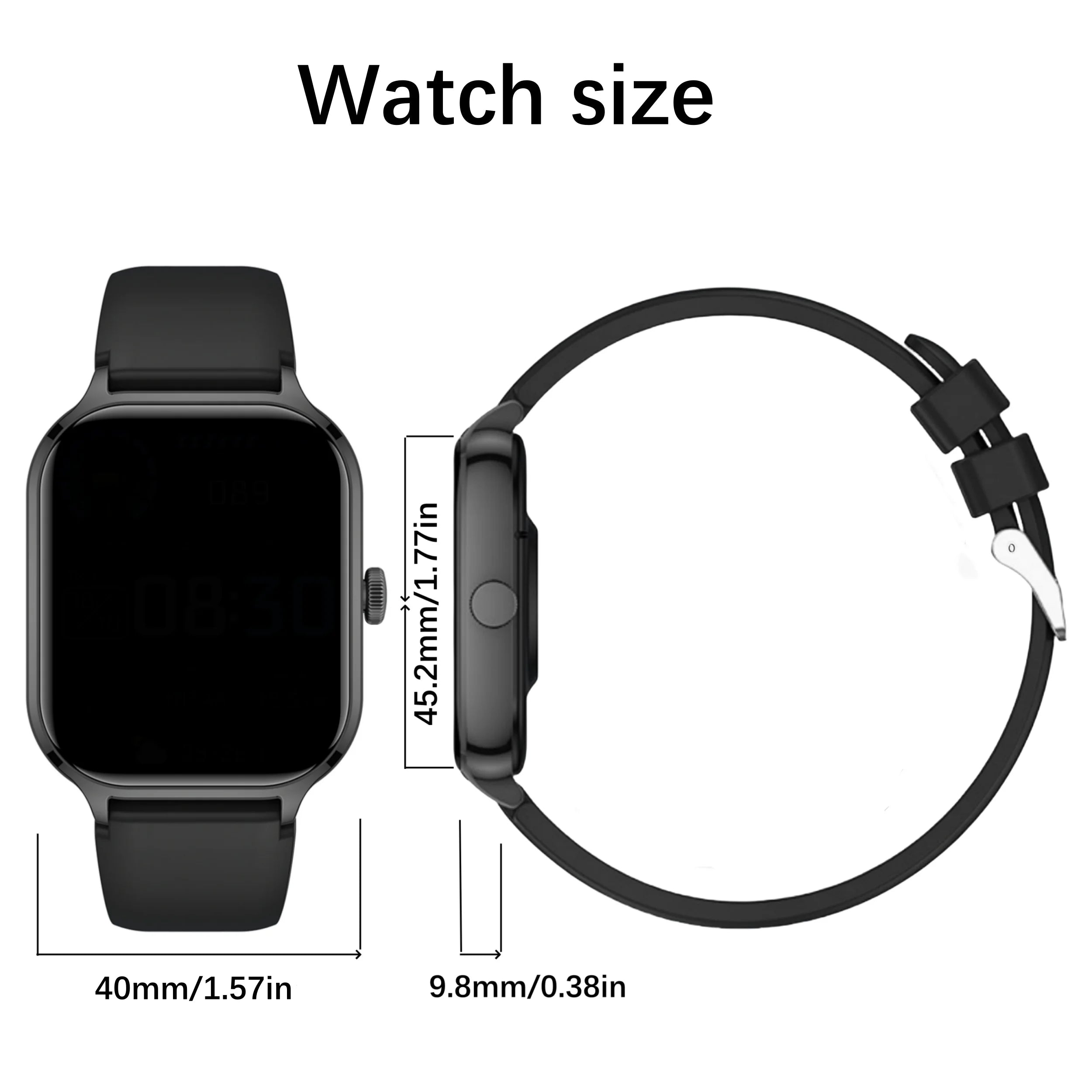 Wireless Calling Smartwatch with Multi-Sport & APP Reminders