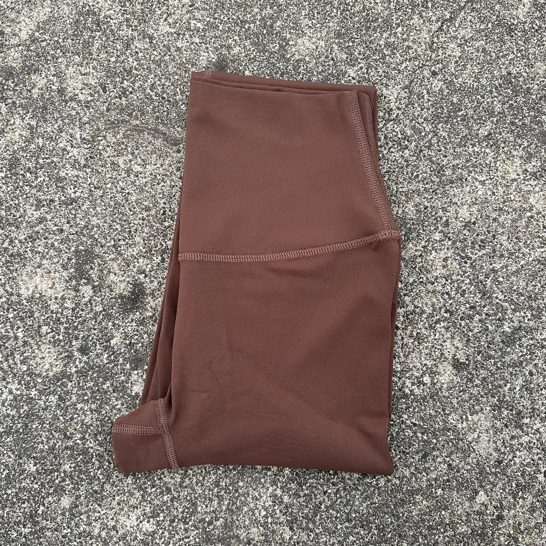 🧘 Solid Color High Waist Yoga Leggings with Back Waist Pocket