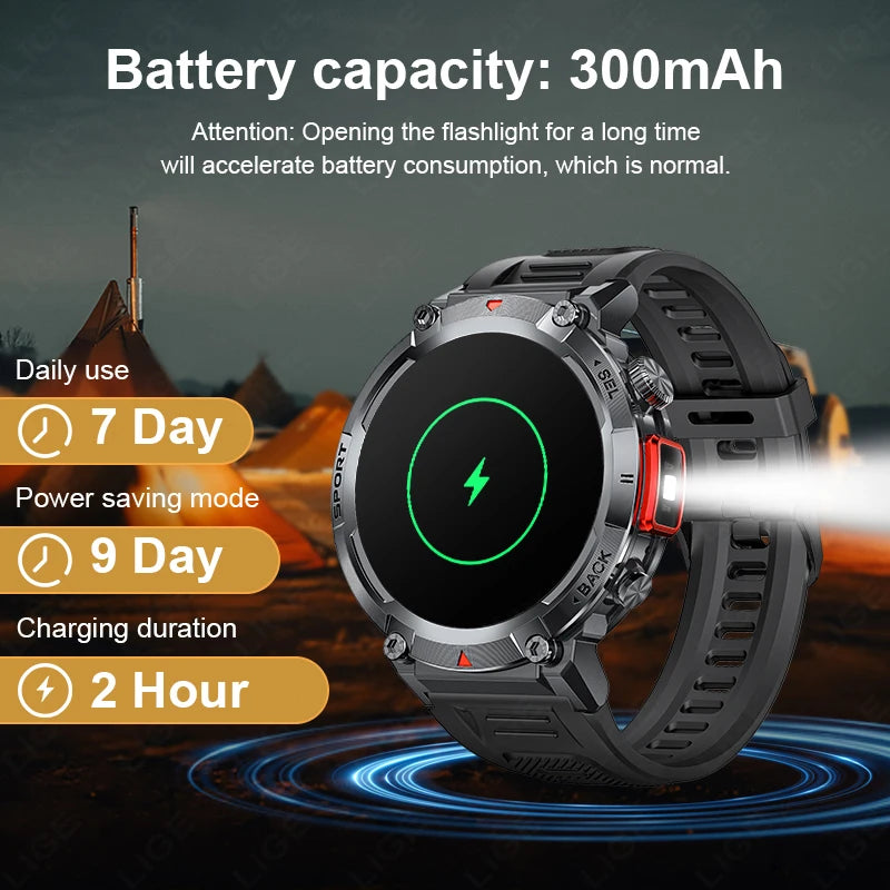LIGE Flashlight Smartwatch