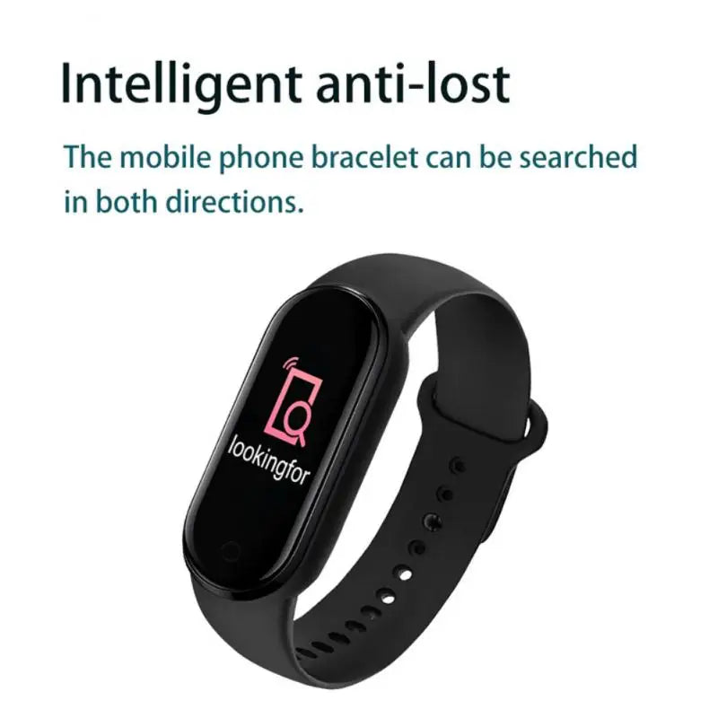 M6 Fitness Smartwatch – Heart Rate & Blood Pressure Monitor, Waterproof