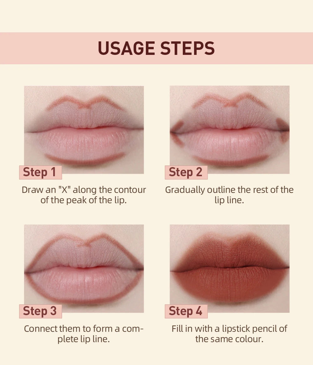 :  💋 QIBEST 2pcs Lipstick & Lipliner Pen Set – Matte Nude Waterproof Duo
