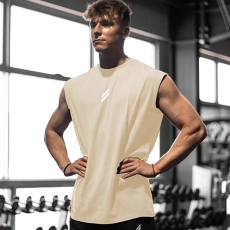 🏋️ Men’s Summer Fitness Sports Tank Top – Quick-Dry & Breathable