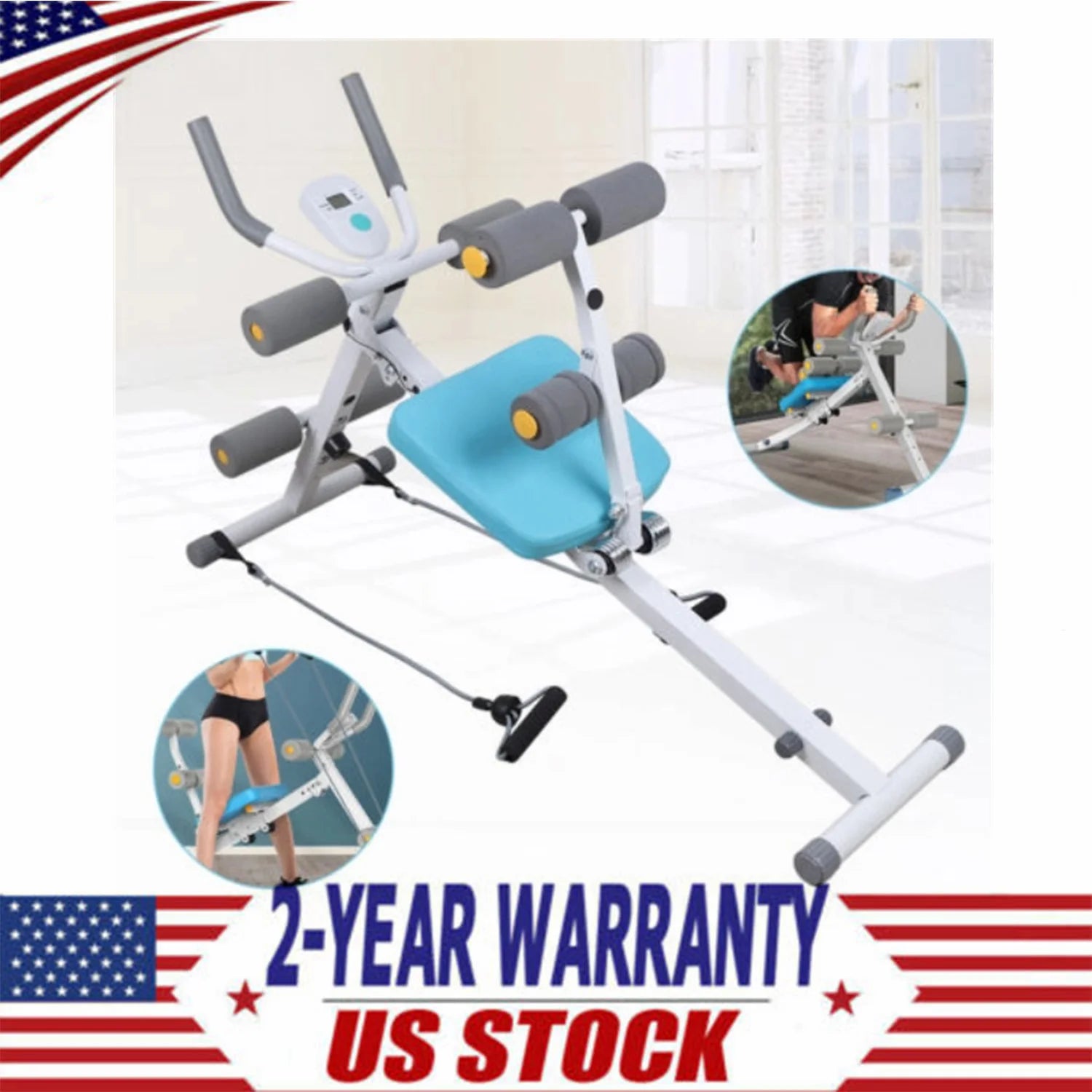 Core Abs Workout Machine – Home Gym Waist Trainer for Full Body