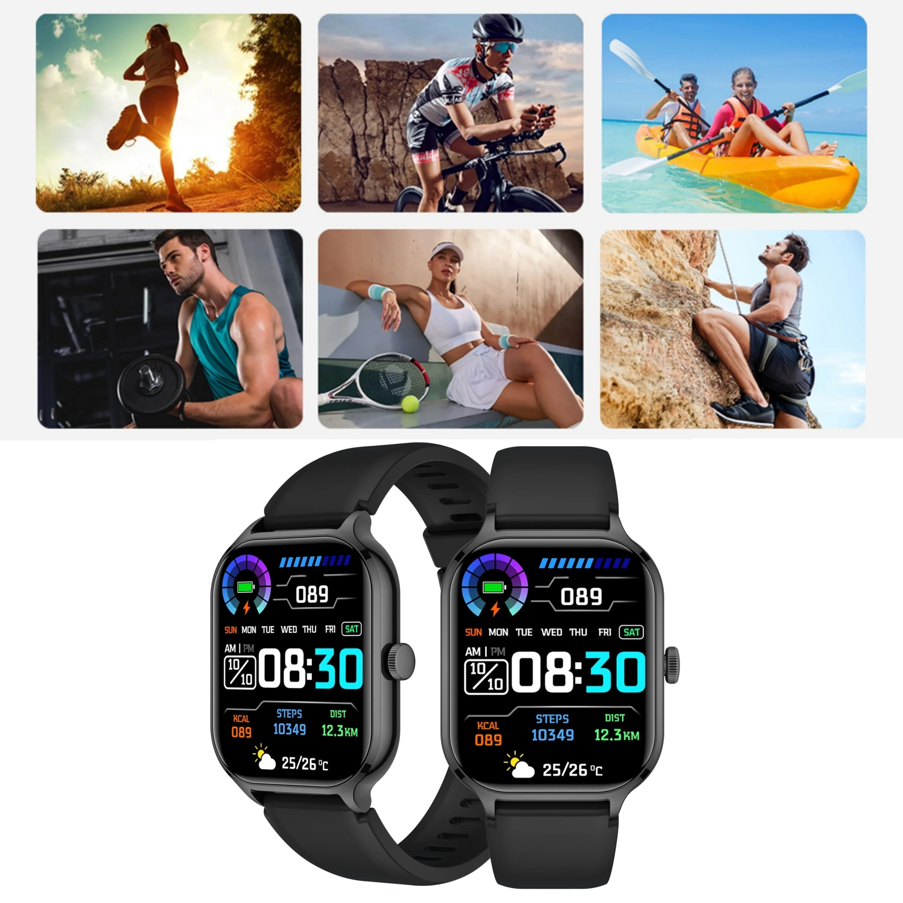 Wireless Calling Smartwatch with Multi-Sport & APP Reminders