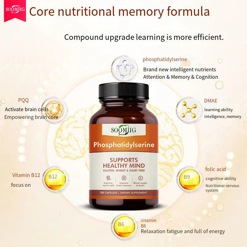 Phosphatidylserine 120 mg Brain Support Capsules