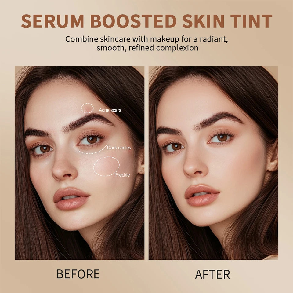 Serum-Boosted Stick Foundation – Smooth, Plump & Glow On the Go