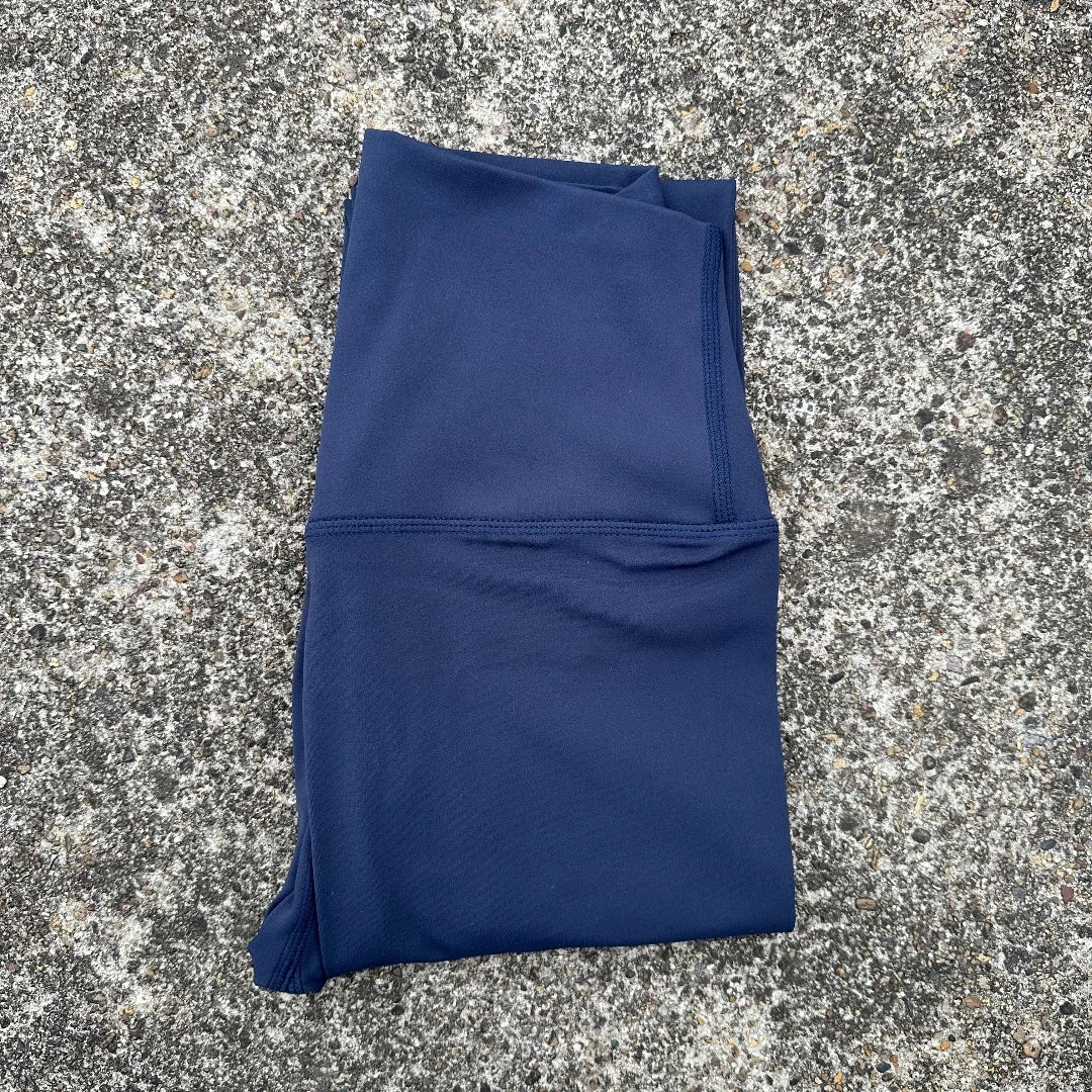 🧘 Solid Color High Waist Yoga Leggings with Back Waist Pocket