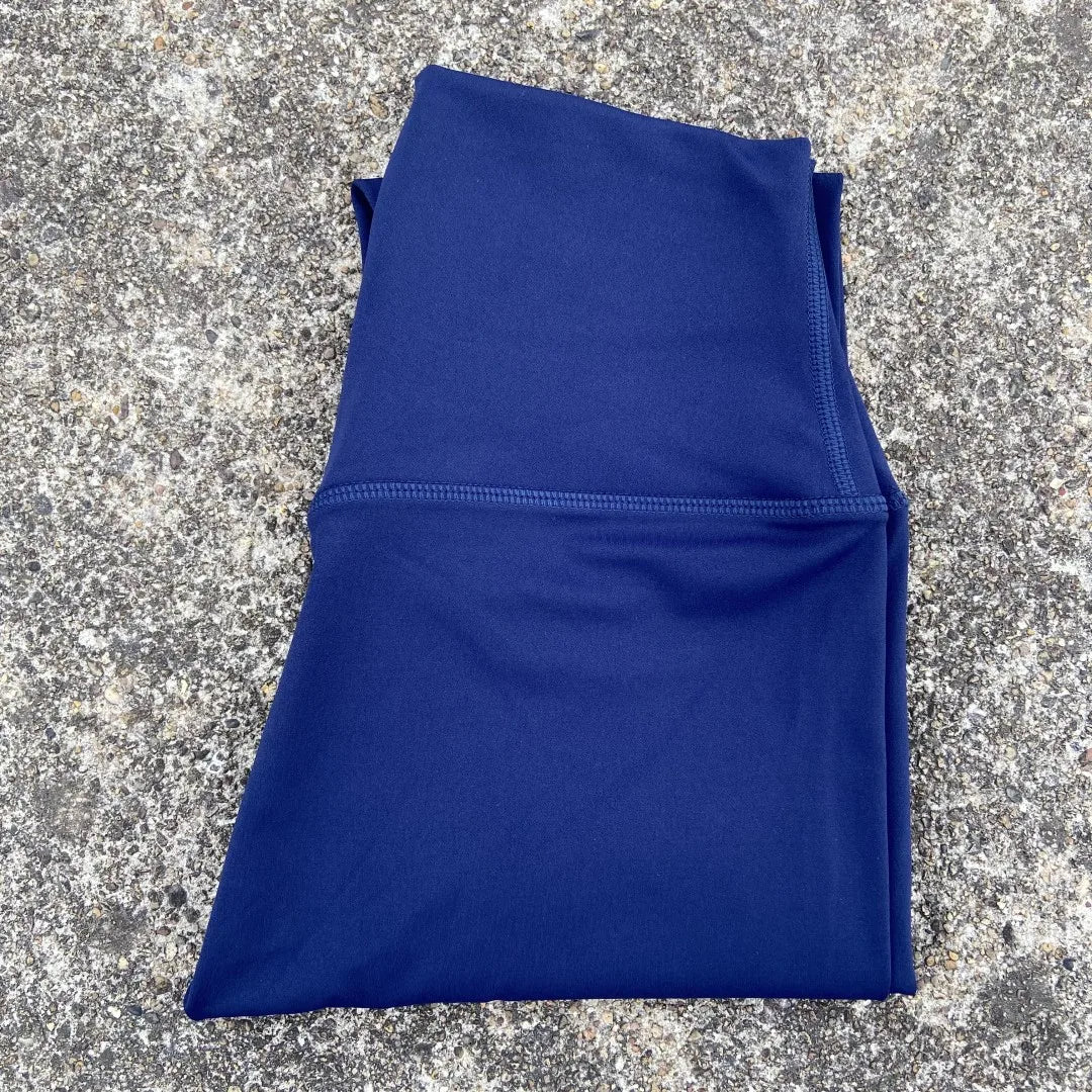 🧘 Solid Color High Waist Yoga Leggings – Soft Athletic Sport Pants