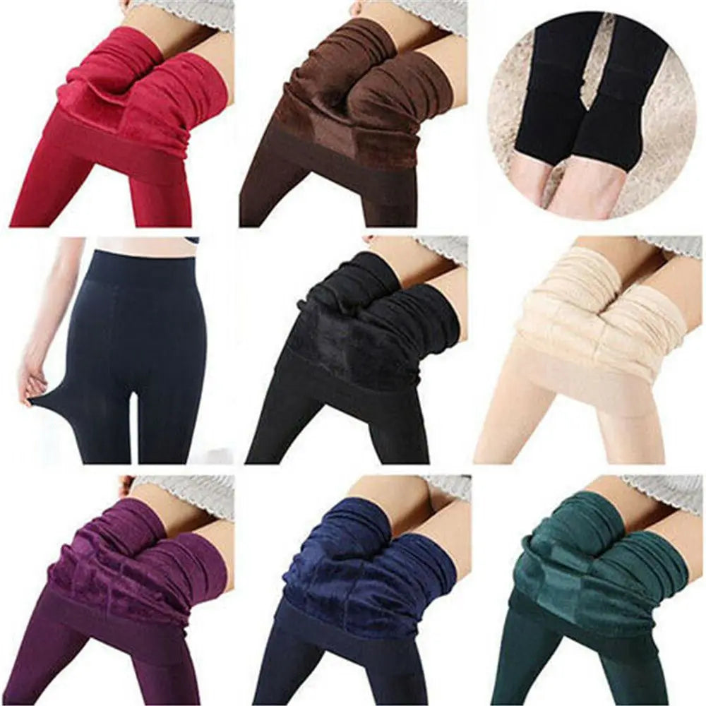 ❄️ Women’s Winter Thermal Warm Thick Pantyhose – Fluff Lined Slim Leggings