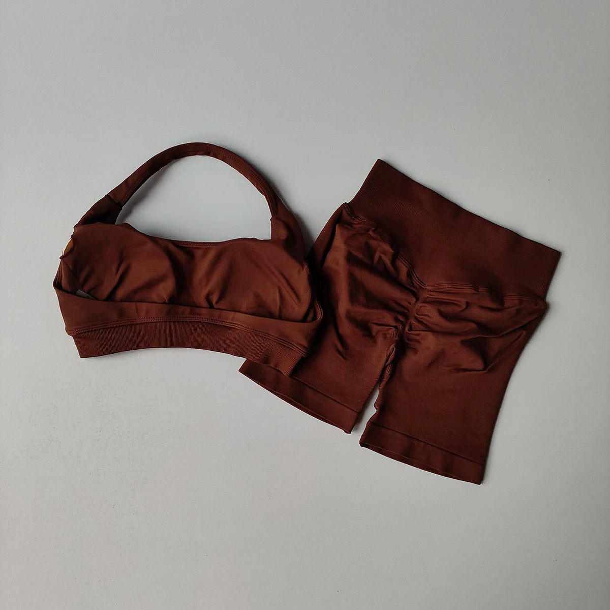 :  🧘‍♀️ 2 Pieces Seamless Yoga Set – Women’s Sports Bra & Shorts Workout Outfit